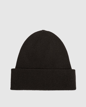 Tom Ford Dark brown hat with logo patch KHR008YMK137