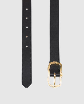 Agnona Black leather belt L61003L8157