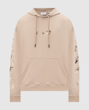 Off-White Beige Spices Arrow hoodie 44MBB085F26F004