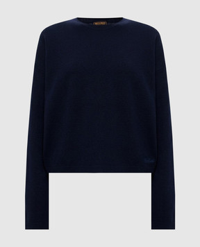 Woolrich Blue sweater with wool CFWWKN2044FRUF0574