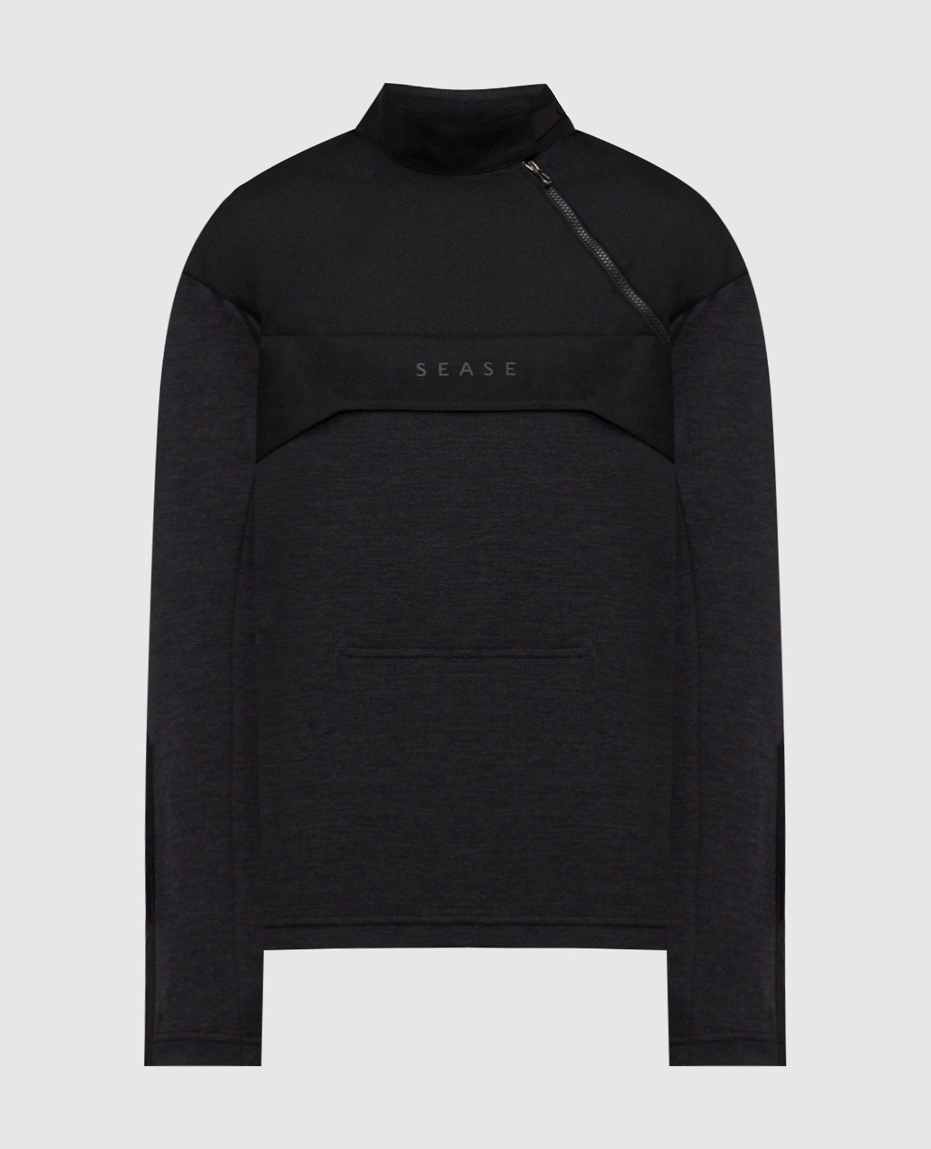 

Grey wool sweatshirt with logo print Sease