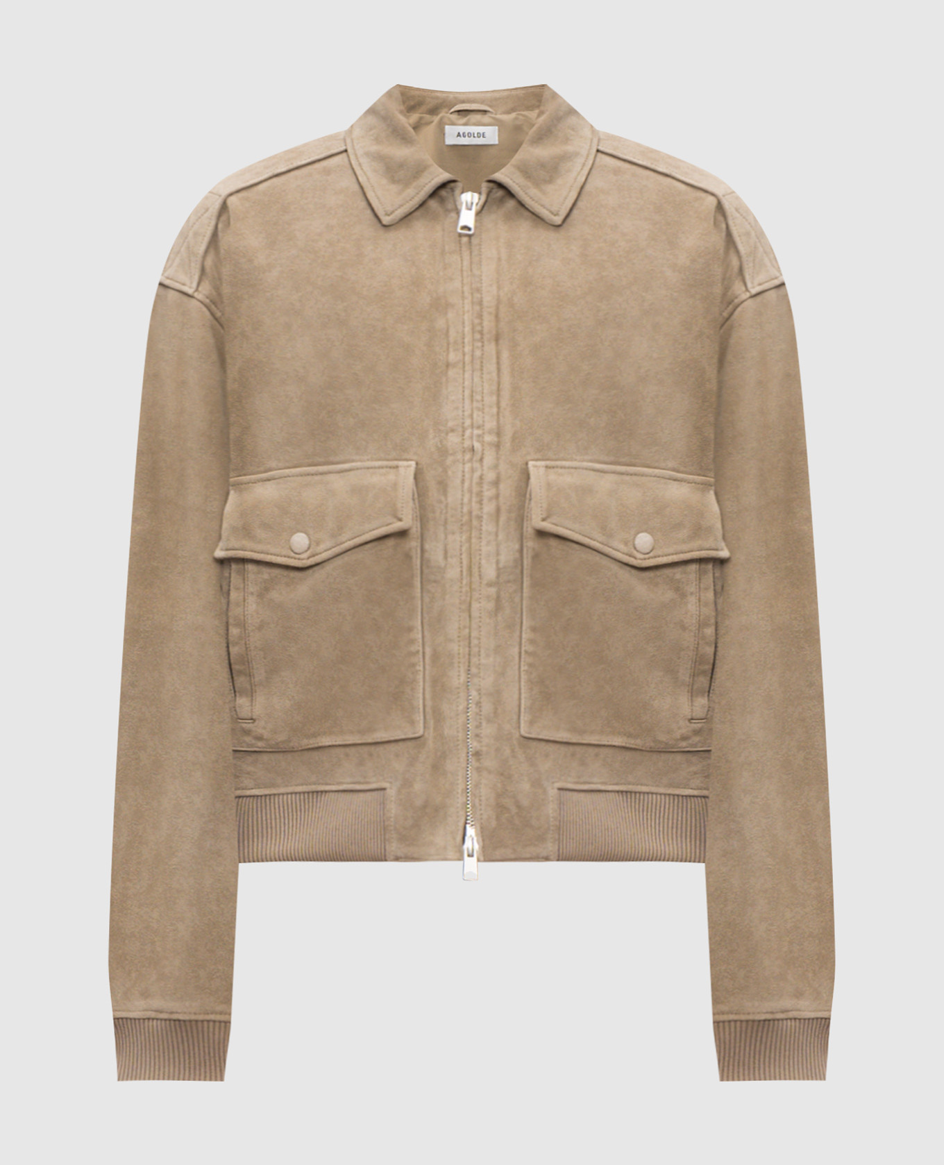 

Emil beige suede jacket AGOLDE