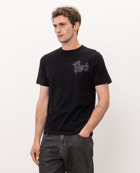Off-White Black T-shirt with embroidered logo 44MAA16MF26J00E