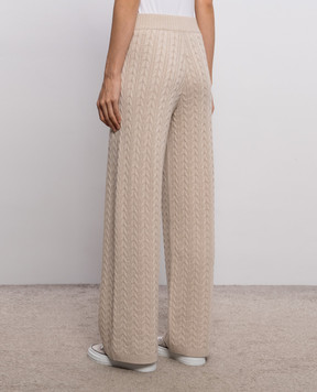 Agnona Beige cashmere sweatpants K7120106K080Q