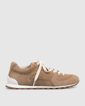 Brunello Cucinelli Brown suede sneakers MZSFG3231