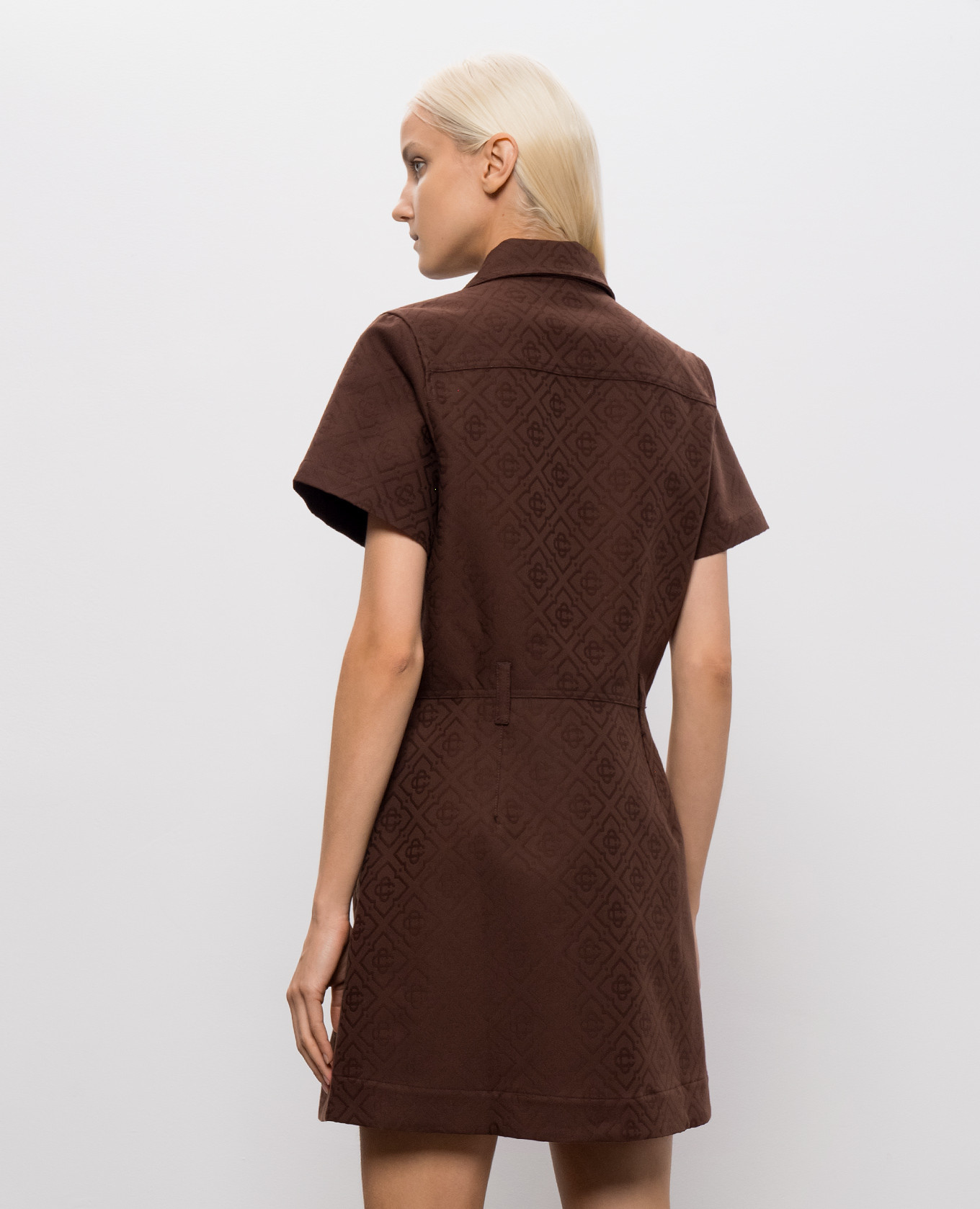 Brown dress with zipper Casablanca 4