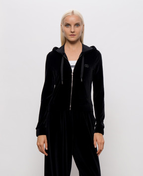Dolce&Gabbana Black velour sports jacket F9U86ZFUGUE