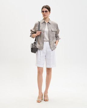 Peserico Beige linen jacket S25080D02600