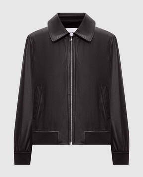 Yves Salomon Brown leather jacket 25EYV20155APXX