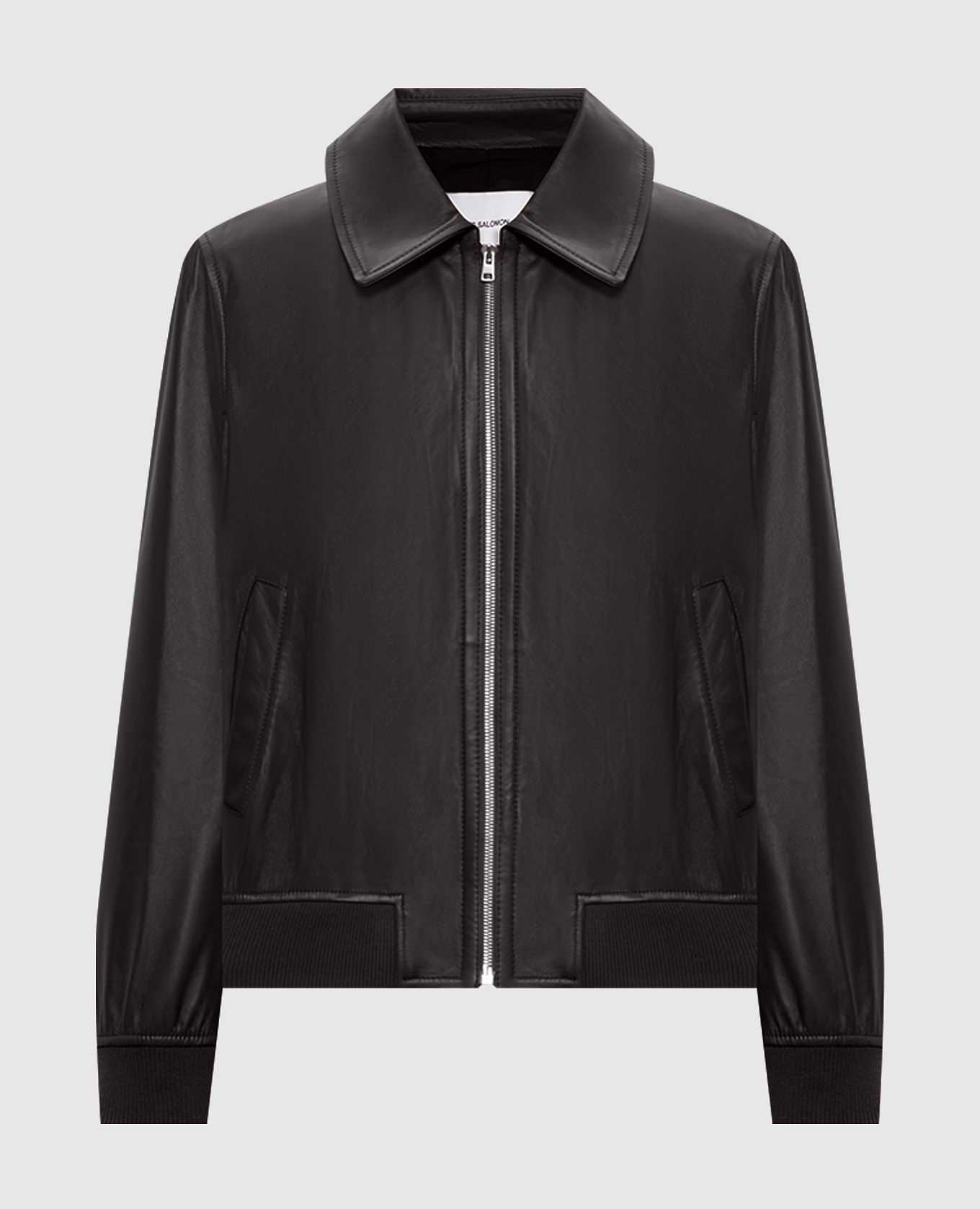 Brown leather jacket