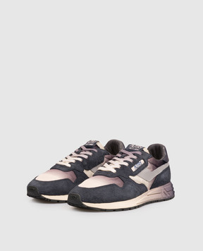 AUTRY Blue REELWIND combination sneakers WWLMDI03