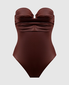 Balmain Brown swimsuit BKBLD2500