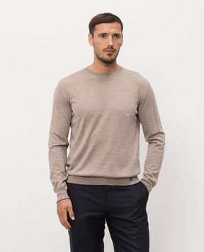 Stefano Ricci Beige wool, silk and cashmere jumper KE08004G01E26374