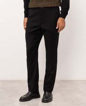 Stefano Ricci Black wool pants M8T63B0180T6054
