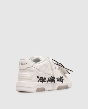 Off-White White Leather Sneakers Out Of Office For Walking OWIA259C99LEA019