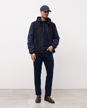 Scissor Scriptor Blue Costantino jeans with embroidered emblem COSTANTINOT2252732