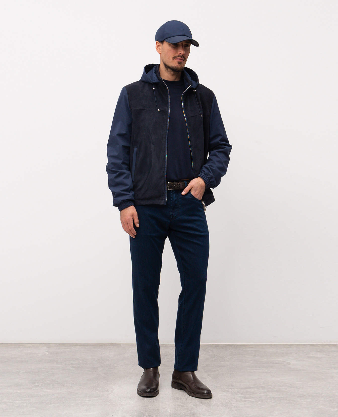 Blue Costantino jeans with embroidered emblem Scissor Scriptor 2