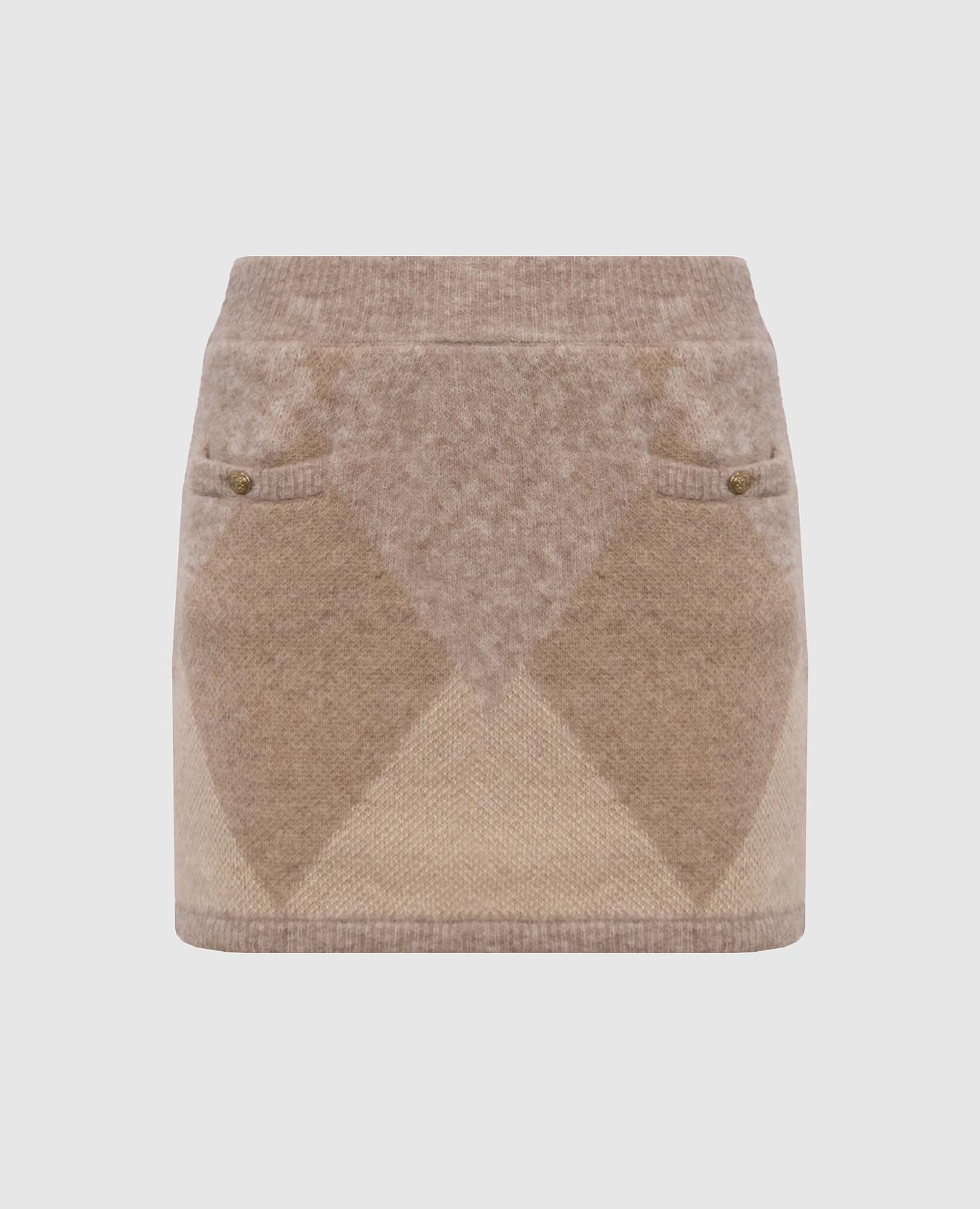 

Beige mini skirt with wool Ballantyne