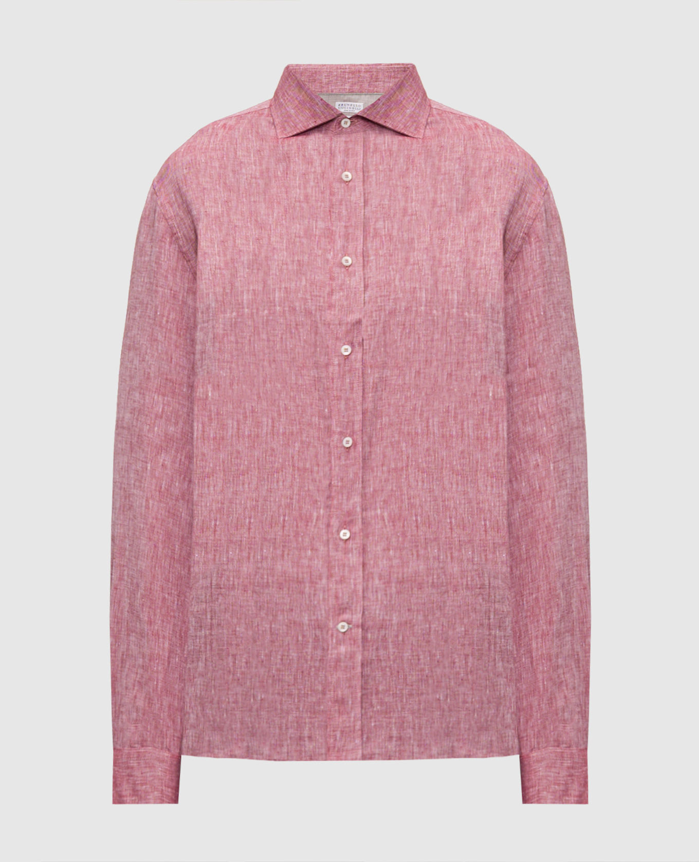 Burgundy linen shirt