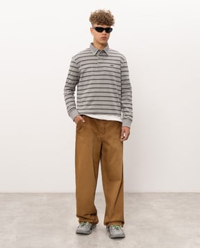 Vetements Gray striped polo shirt MH27PO177G