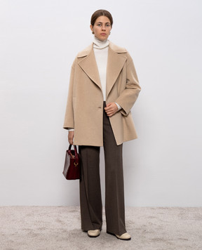 Heresis Beige cashmere coat G5080I560