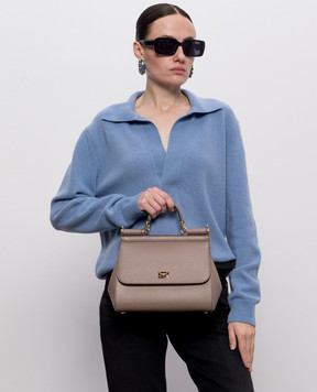 Dolce&Gabbana Beige leather bag Sicily BB6002B1001