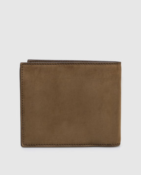 Tom Ford Brown nubuck wallet with logo Y0278LCL504S