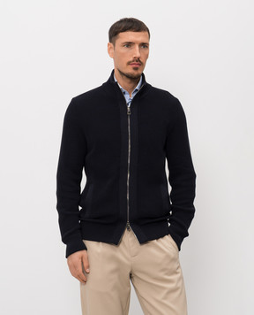 ISAIA Blue cotton cardigan MG8458Y0540