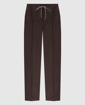 Cashmere&Whiskey Brown linen pants 0255600638