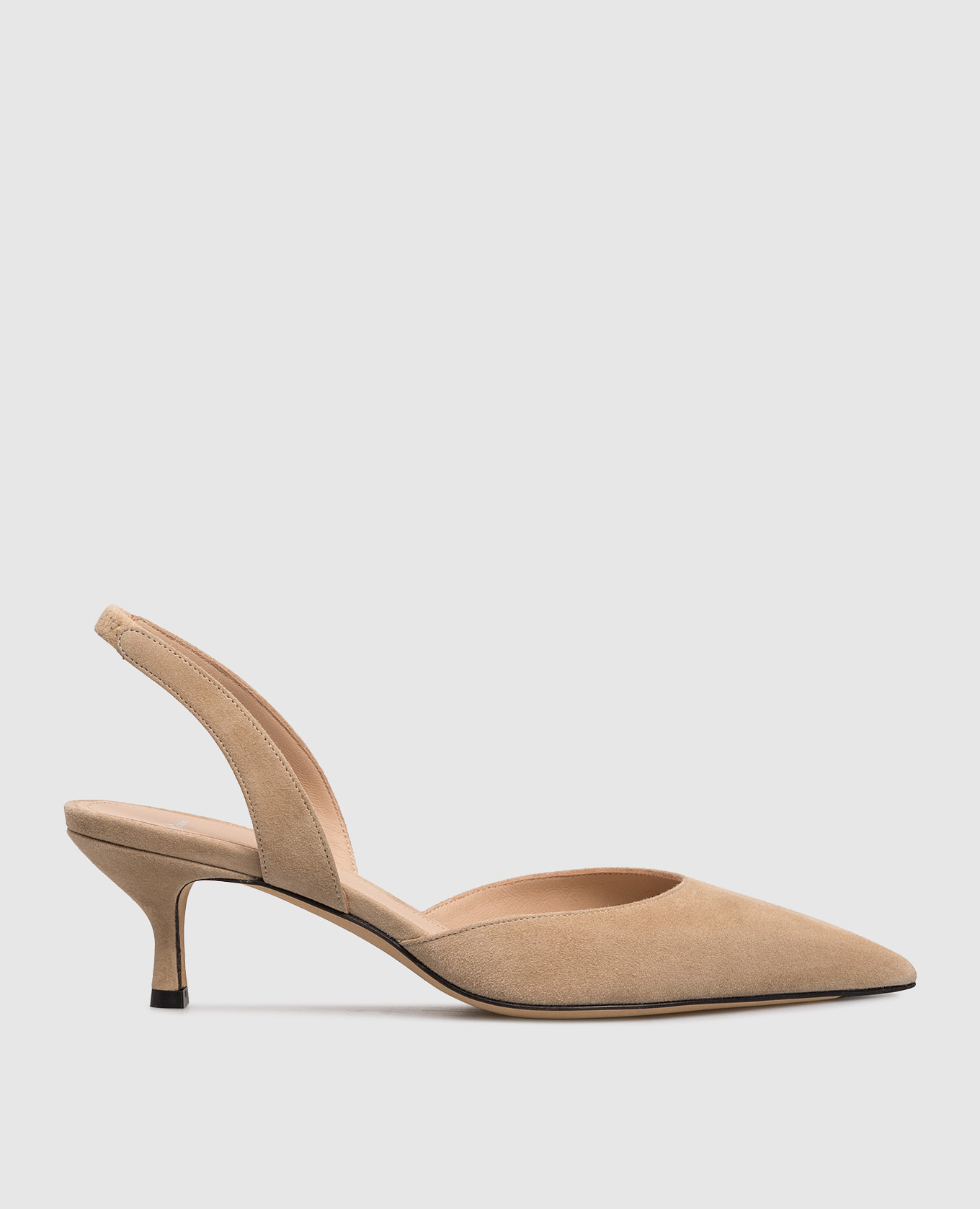 

Beige suede slingbacks Kiton