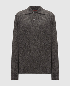 Brunello Cucinelli Gray alpaca and cashmere sweater MTF709905