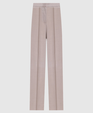 Pantalon en laine beige