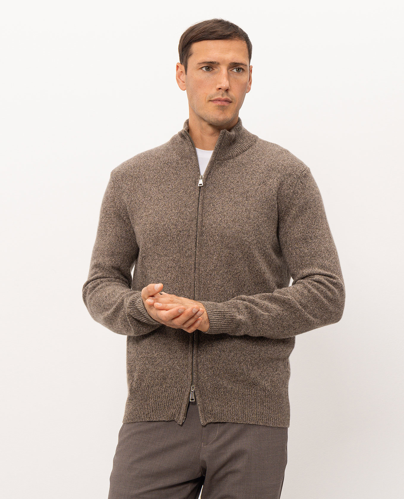 Brown cardigan Cashmere&Whiskey 3