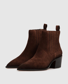 Santoni Brown suede ankle boots WTOU71799BJ2NAEA