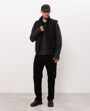 C.P. Company Black vest with patch MVE005A110264A