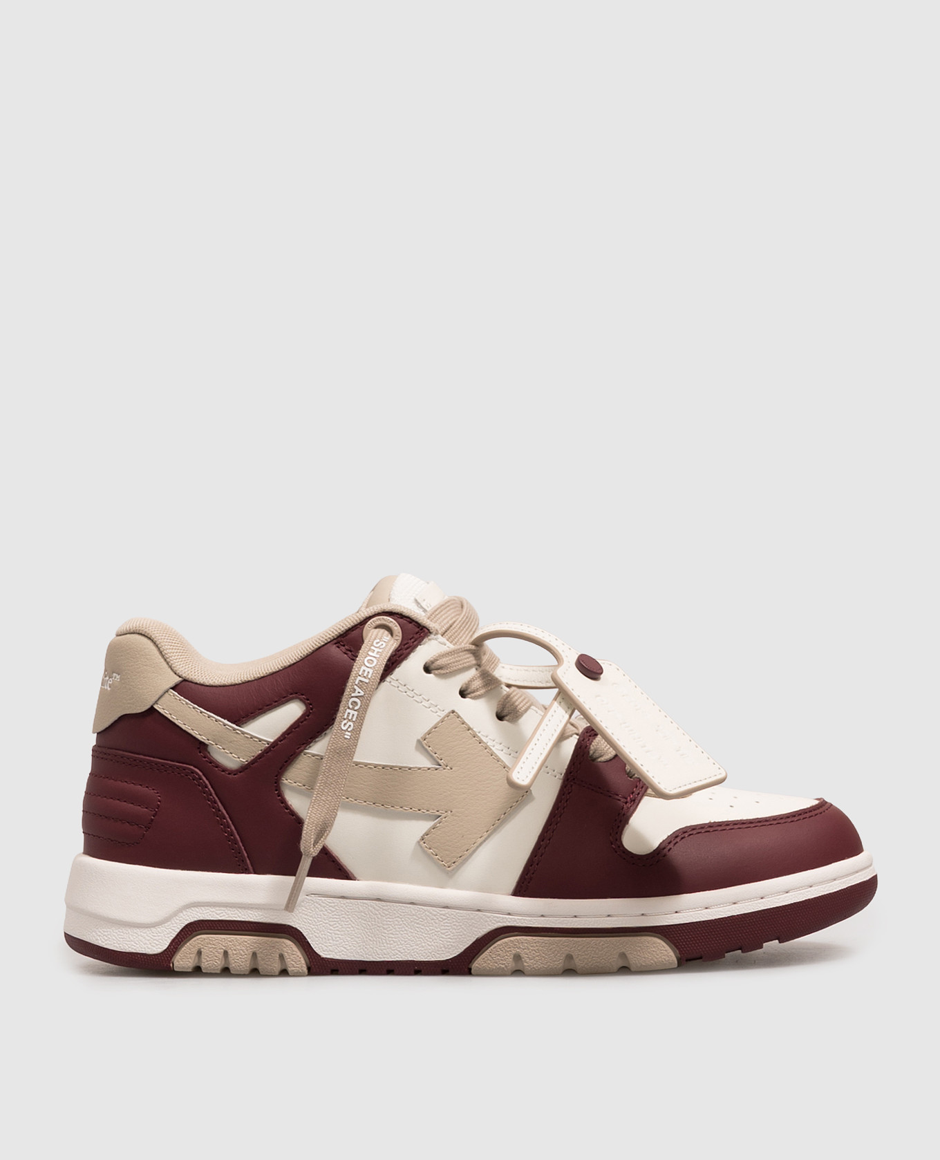 Out Of Office leather sneakers with logo patch Off-White