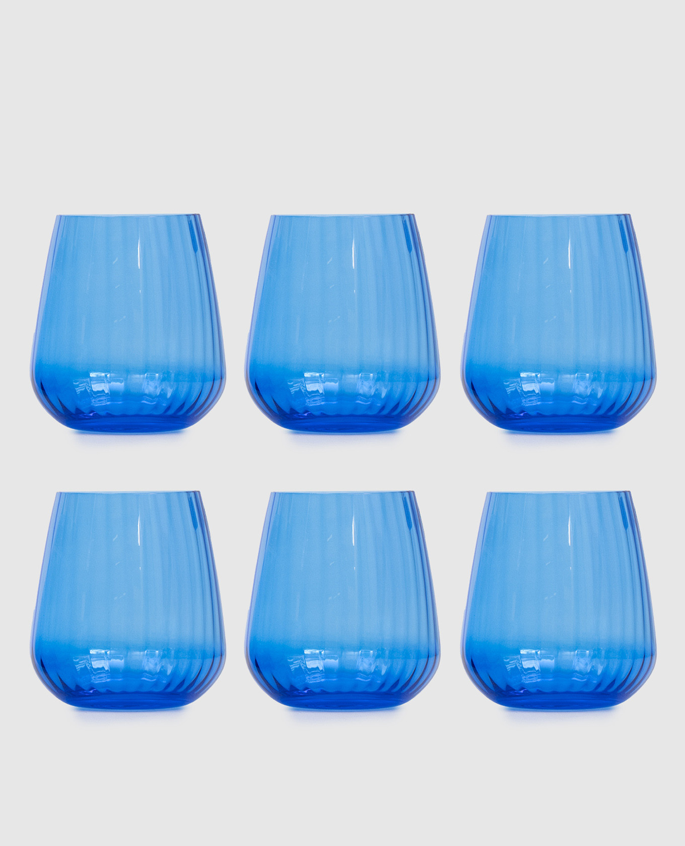 

Set of blue glasses JOY 6 pcs La Reine