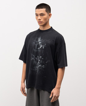 Vetements Black Jesus On A Cross T-shirt ME76TR193BX