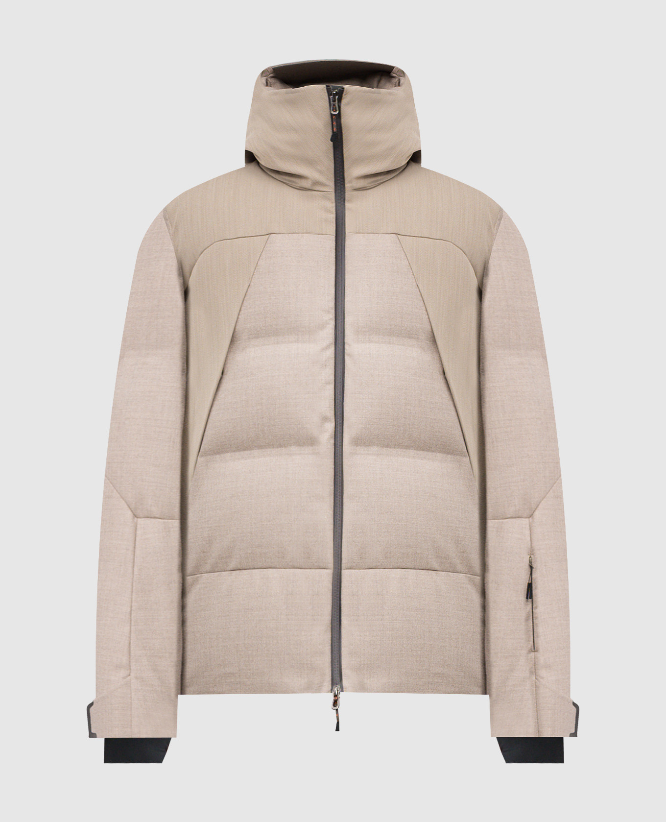 

Beige Nordend wool ski down jacket Sease