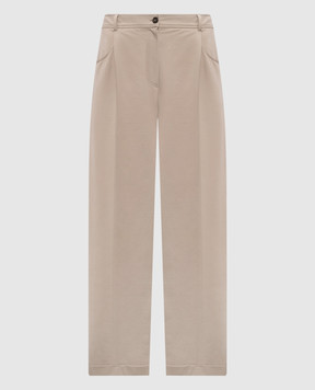 Brunello Cucinelli Beige trousers with lapels MH827HZ589