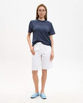Ami Paris Blue striped T-shirt FTS373JE0212