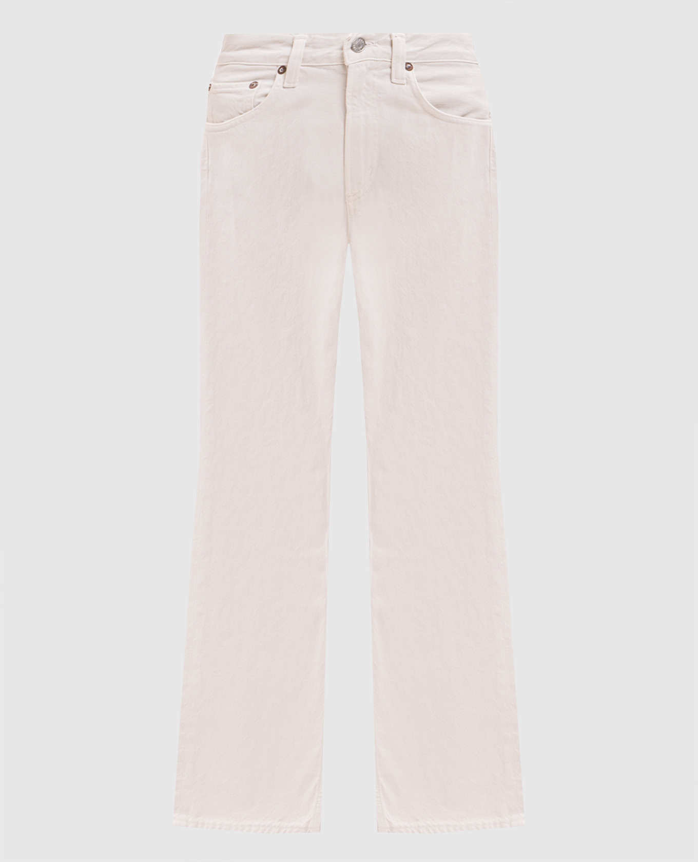 Ivory flared jeans AGOLDE