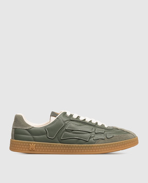 AMIRI Pacific Football Green Leather Sneakers AMSNSN1036