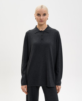 LISA YANG Grey Caisa cashmere polo 2026027