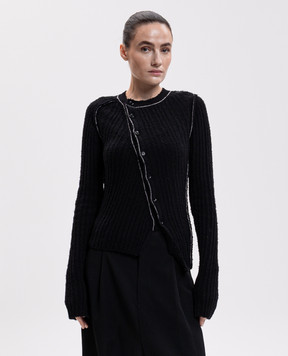 Y`S Yamamoto Black cardigan YVK17687