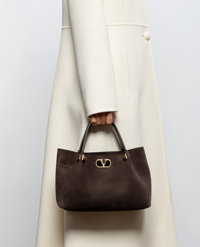 Valentino Brown suede tote bag 9W2B0T83AHA