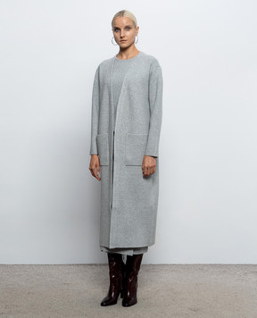 Twinset Gray elongated cardigan 262LI3ABB
