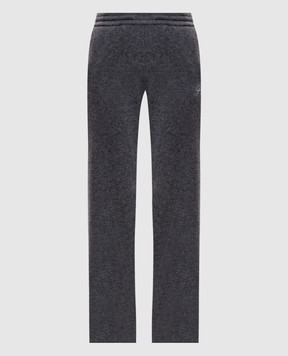 Sporty & Rich Gray cashmere and wool pants PA02782327GY34