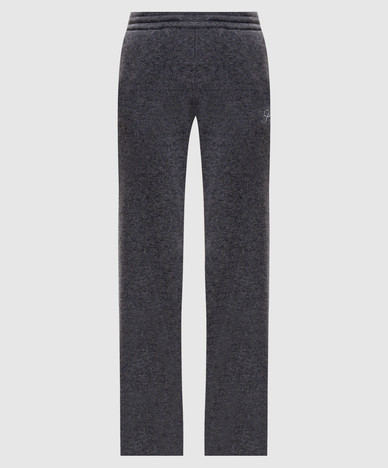 Gray cashmere and wool pants
