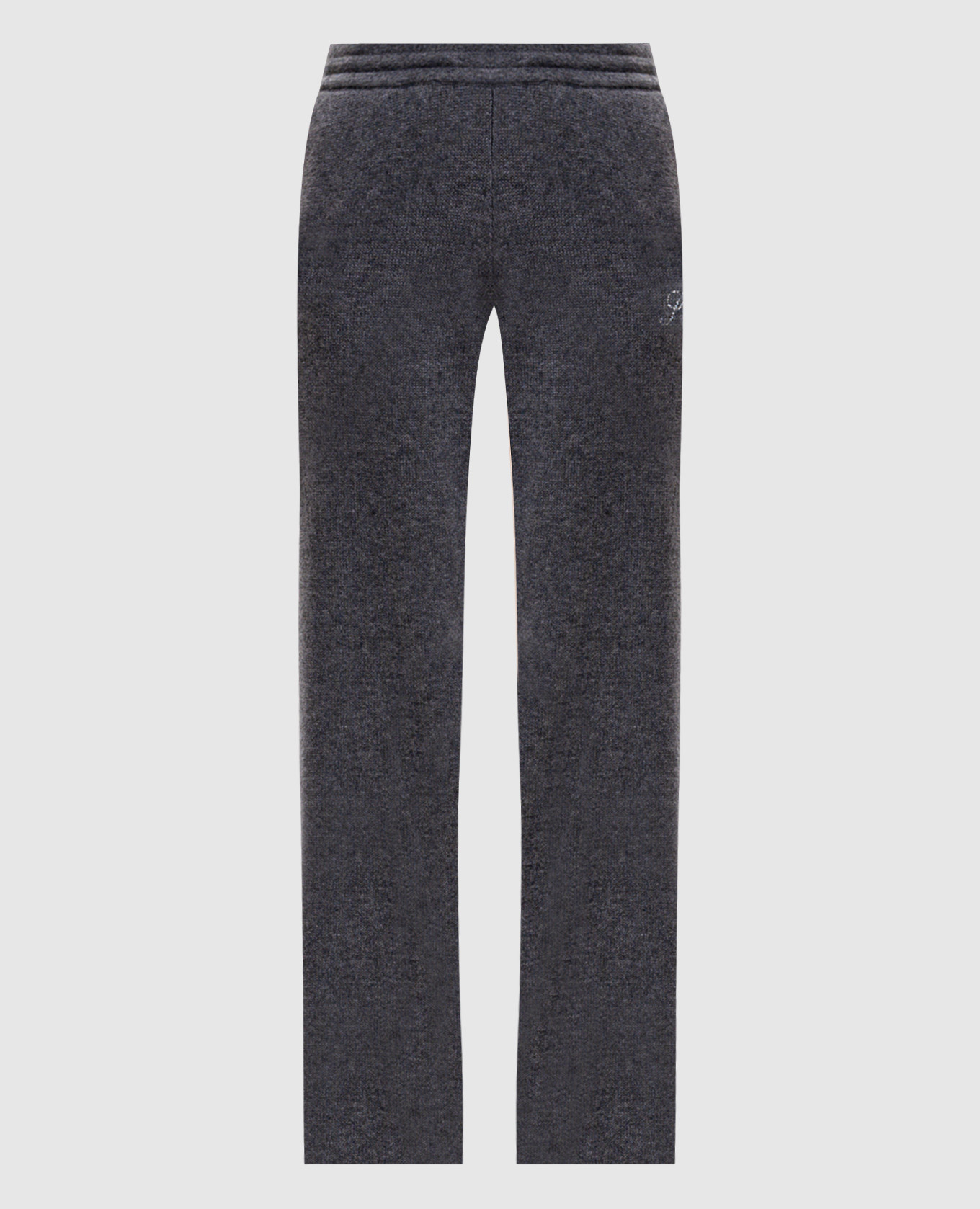 Gray cashmere and wool pants